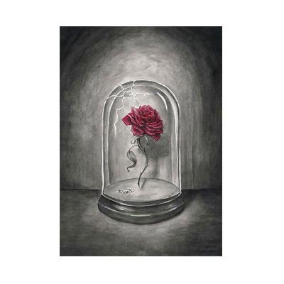 China Full Round Diamond Modern 5D Diamond Painting Flower in the Mirror Pattern Home Decoration DIY Diamond Embroidery Kit Art Painting for sale