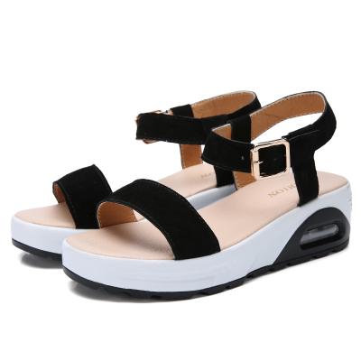 China China Wholesale Anti-odor Cheap Custom Buckle Sandals Women Breathable Casual Comfortable Flat Shoes for sale