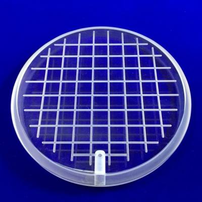 China Smooth Machining Quartz Glass Slotted Plate Customized Drawing for sale
