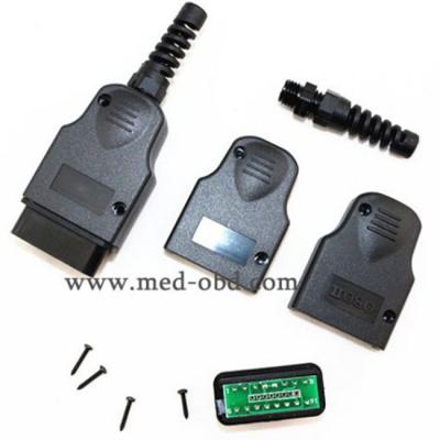 China 16Pin OBD2 Connector J1962m PCB Plug With Grommet Enclosure And Price YS002P for sale