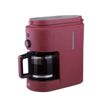 China Keep Warm for 40 minutes New Design Both Bean and Powder Supported Wholesale Home use Full Automatic Espresso Drip Coffee Maker Machine for sale