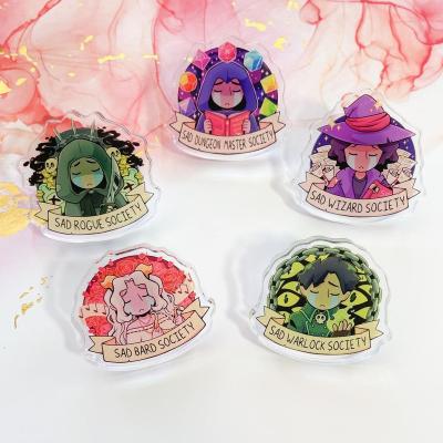 China Custom Wholesale Plastic 3D Acrylic Security Pin Badge for sale