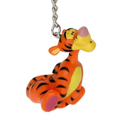 China Gift /Collectibles DESIGN FINE NO ROYALTY COST BRAND LICENSE PVC DISNEY TIGGER PLASTIC SILICONE FIGURAL KEYCHAIN CHAIN CHARM for sale