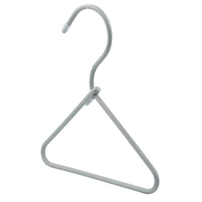 China Multi-funcatiospace Minimalist Mini Metal Clothing Rope Covered Hanger For Tie / Scarf zu verkaufen