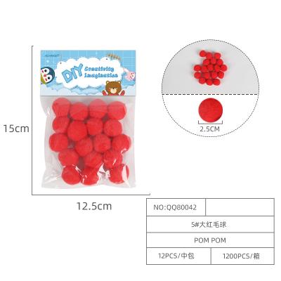 China Yiwu Wholesale Assorted Festival Stuff Arts And Crafts Multicolor Popular Christmas Gift Pompoms Blow Balls for sale
