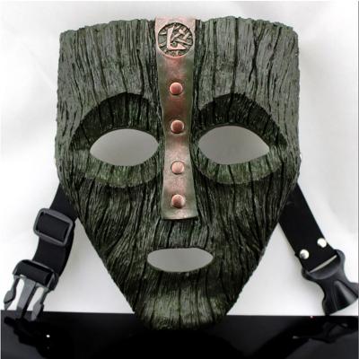 China Latex Threads Loki Cosplay Anime Carnival Party Mask 2 Weird Funny Half Face Masks Adult Children Halloween Prop Resin for sale