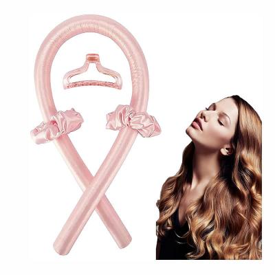 China For Home Use 2022 Best Heatless Curling Hair Rollers Rod Headband Sleeping Curls Silk Tape DIY Hair Rollers Styling Tool For Women for sale