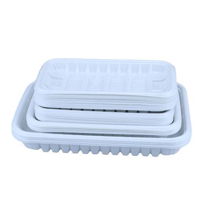China Factory Direct High Quality White Hard Reusable Temperature Resistance Small Rustic Plastic Dishes For Wedding for sale