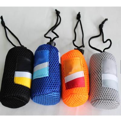 China Schnell-trockene geschwitzte Reise-Eignungs-Turnhalle trägt Microfiber-Tuch mit Mesh Bag zur Schau zu verkaufen