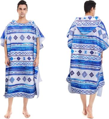 Κίνα Χονδρικό Custom Logo Quick Dry Suede Microfiber Surf Poncho Modern Beach Towel Hood για ενήλικες Παιδιά Αθλητικά Τυπικό Πλέξιμο προς πώληση