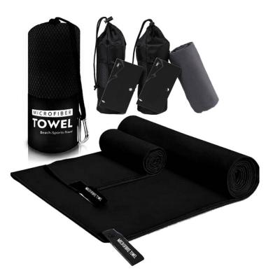 China Multipurpose 70*140cm Custom Suede Microfiber Towel for Sports Gym Travel for sale