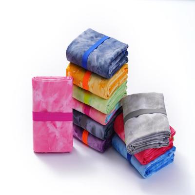China Customized Absorb Water Soft Quick Drying Microfiber Double Dyeing Microfiber Sports Towel for Adult 80x160cm for sale