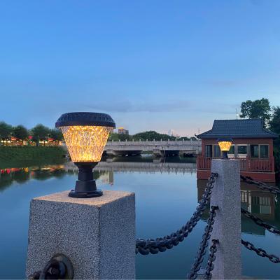 China KEMOS Wholesale ABS Outdoor Ip65 1w LED Solar Garden Pillar Gate Light Waterproof for sale