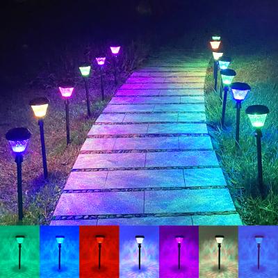 China Garden Manufacturer KEMOS Waterproof Ip 65 ABS Outdoor Solar Garden Yard Lamp 1w LED Spike Light for sale