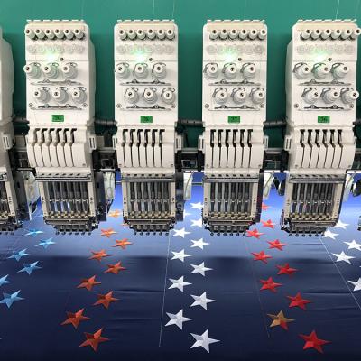 China Factory HongTian 6 Needle 57 Heads High Speed Computer Embroidery Machine for sale