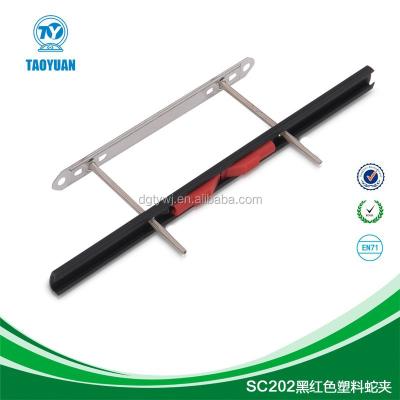 China Plastic metal file binder and plastic stationery clips, plastic spring clip in stock for sale