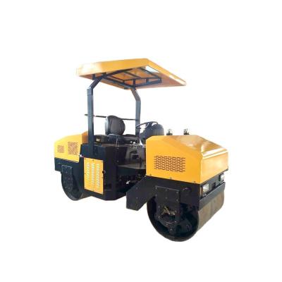 China Construction works double wheel steel roller made in china, ride-on road roller price for sale