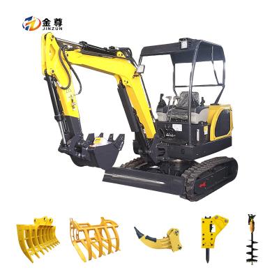 China Construction works Full Wheel Excavator 2t Hydraulic Wheel Mini Excavator for sale