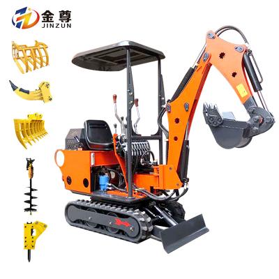 China Construction works 2021 Hot Sale of JINZUN -08 Mini Crawler Bagger Digger Excavator for sale