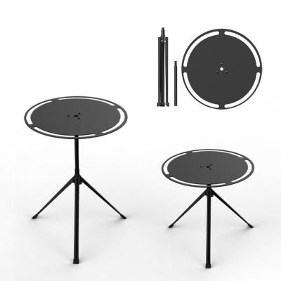 China Travel 2 section modern round outdoor home aluminum folding table combination self-drive camping portable picnic table for sale