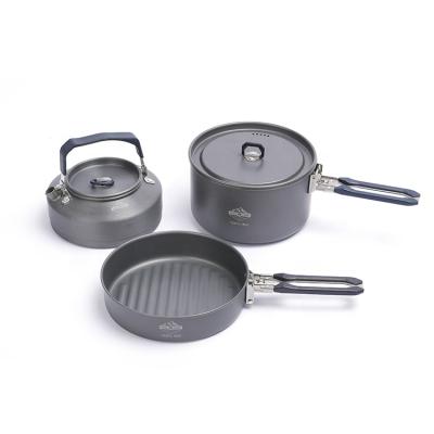 China Sustainable Three Piece Alumina Main Body Stainless Steel PVC Hard Handle Multifunction Pot for sale