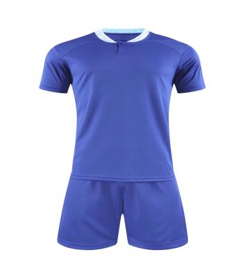 China Places 2022 New Sport Cheap Blank Logo Football Uniform Print Soccer Jersey Set Custom Made for sale