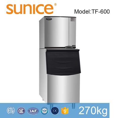 China Car 270kg daily output Stainless Steel 304 food grade ABS Coffee Cube Sugar Ice cube macker for hotel bar household for sale