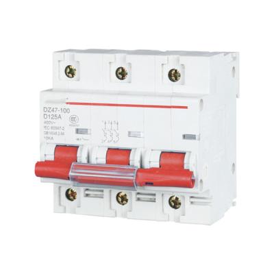 China Factory Supply 3P MCB 100A MCB AC 240/415V B C D Curve Circuit Breaker on sale 10kA for sale