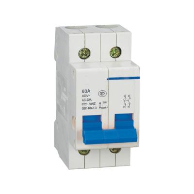 China Factory Supply 2P MCB 100A MCB AC 230/400V B C D Curve Circuit Breaker on sale 10kA for sale