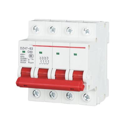 China Factory Supply 3P Disjoncteur 100A MCB AC 240/415V Circuit Breaker 10kA for sale