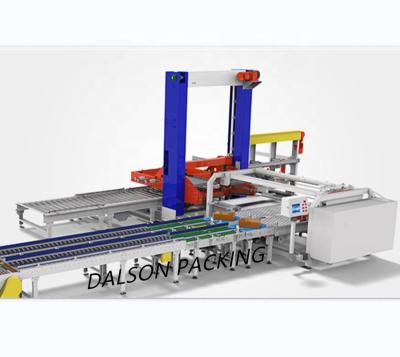 China High Speed Gantry Food Palletizer / Low Level Packages Palletizer / Double Tunnel Shrink Package Palletizer Machine for sale