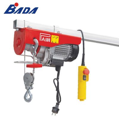 China Hotels Hoisting Equipment Lifting 18m Mini Electric Cable 300/600kg High Speed Chain Hoist for sale