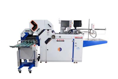 China Breedte 480 mm Grootformaat pamfletten vouwmachine met kruisvouwmachine Te koop