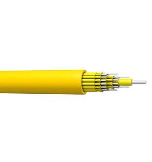 China Indoor use MTP/MPO fiber optic armored cable single sheath micro 2-core to 24-core for sale