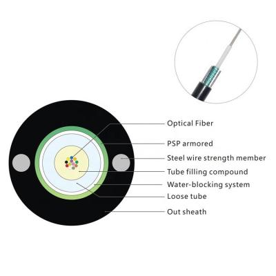 Китай PE Jacket GYXTW 8 Core Central Loose Tube Outdoor Aerial And Duct SM Fiber Cable Featuring Steel Wire Strength Member (Сердечная центральная свободная труба для наружного воздушного и воздушного прохода) продается