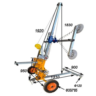 China Glass manual glass trolley with electric suction cup for sale
