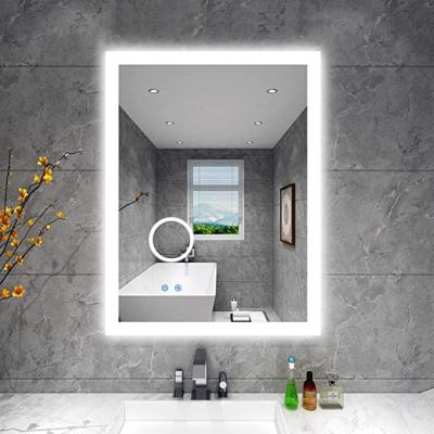 China Luminous Beauty Illuminated Fogless Magnifying Vanity Lighted Mirror 20x Magnifier For Bathroom for sale