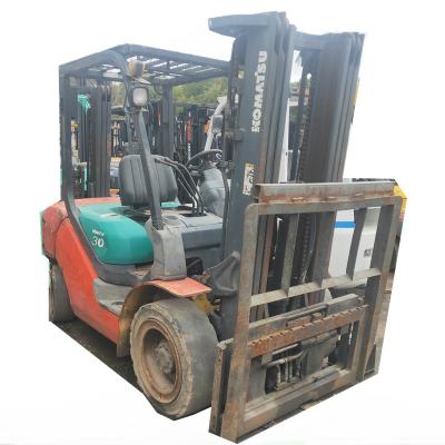 China Construction works Used KOMATSU FD30 MINI forklift 3 ton 3t japanese original used forklift with sideshift forklift cheap price for sale
