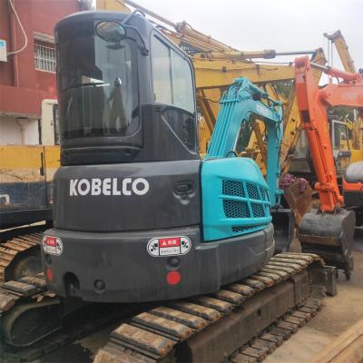 China Construction works 5.5 Ton Used Mini Track Crawler Kobleco SK55 Digger Tractor Excavator for Promotion for sale