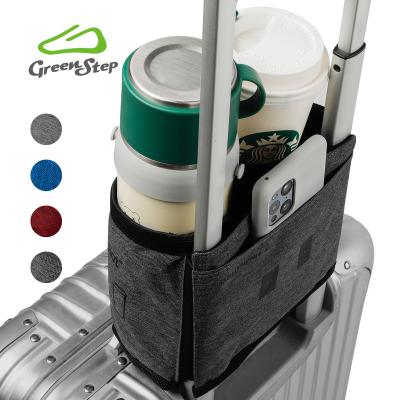 China Custom Low MOQ Riemot Luggage Cup Holder Solid Color White Card Solid Color Travelers Accessories Business Gifts Luggage Travel Drinks Bag Cup Holder for sale