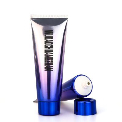 China 120g Body Lotion Facial Detergent Aluminum Plastic Cosmetic Packaging Tube Skin Care Customized for sale