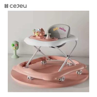 Cina CJ-BDW-101 Baby Walker pieghevole con ruote mute Cartoon musicale di plastica Baby Walker con musica/ruote girevoli Baby Walker per la Cina in vendita