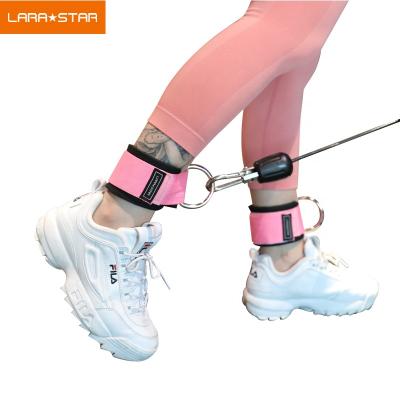 China Adjustable Performance Support Ankle Belt Leg Training D Ring Ankle Straps Gym Equipment Accessories for sale