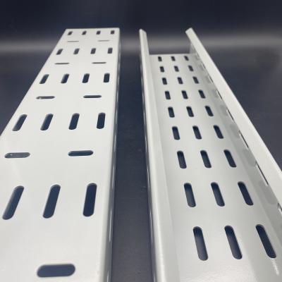 China Manufacturer 50mm HDG Powder Coated Perforated Ventilated Cable Tray for sale