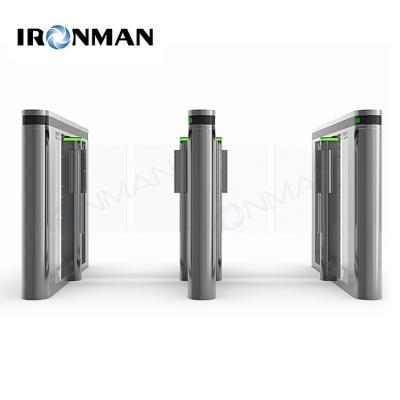 China Metalldrehkreuz AC220V des Bogen-kleines Schwenktür-Drehkreuz-1400*180*1020mm für Krankenhäuser zu verkaufen