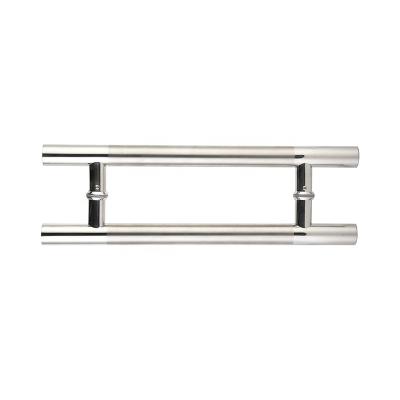 China Bathroom Accessories H Type Modern Glass Door Stainless Steel Pull Handle for sale