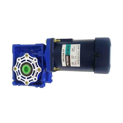 China Totally Enclosed 120w 180w 250w 370w 12v 24v 12 24 Volt BLDC Motors With Worm Gear for sale