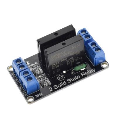 China Sealed 1/2/4/8 Channel 5V/12V/24V DC Solid State Relay Module /Low Level Trigger High Level DC Control AC Load For PLC Automation Equip for sale
