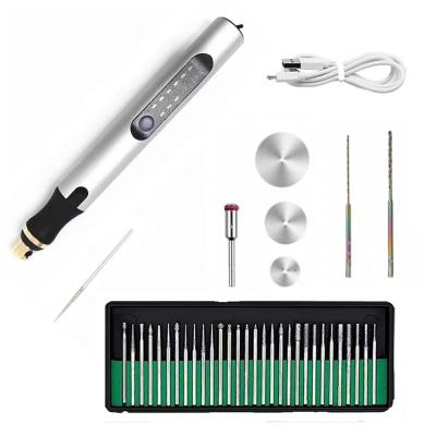 China 38 in 1 Mini Grinder Wireless Charging Carving Pen Drilling Cutting Polishing Sander DIY Grinding 3 Speed Machine Tool 38 in 1 Mini Grinder Wireless for sale