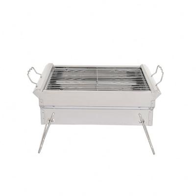 China Household Charcoal Outdoor Folding BBQ Stainless Steel Portable Camping Grills for sale